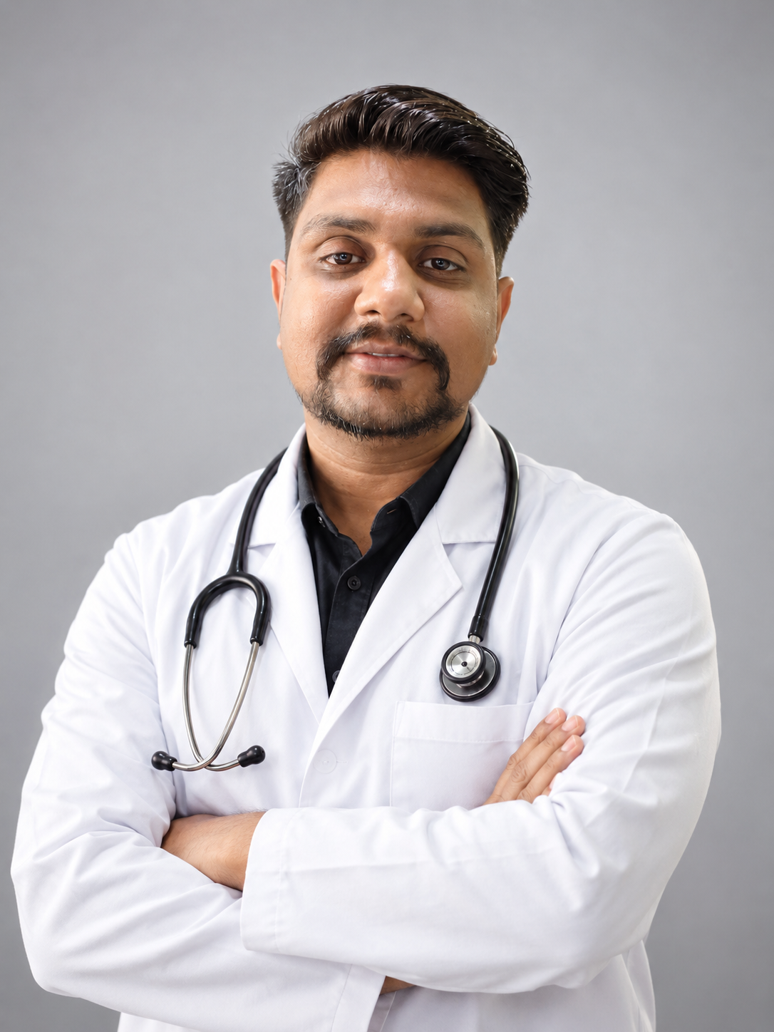 Dr. Amardeep Kaushal, BHMS, at Kaushal Homoeocure in Kurukshetra